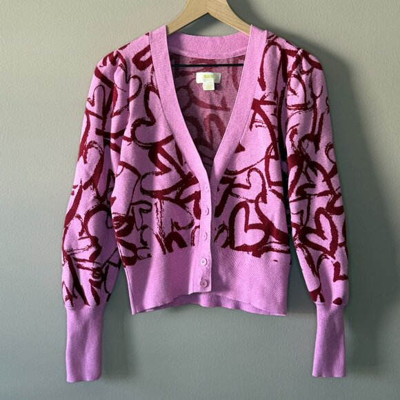 Women's XS Anthropologie Maeve V-Neck Cardigan Sweater - Picture 4 of 10